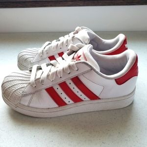 Adidas Red White Little Kid Size 2.5